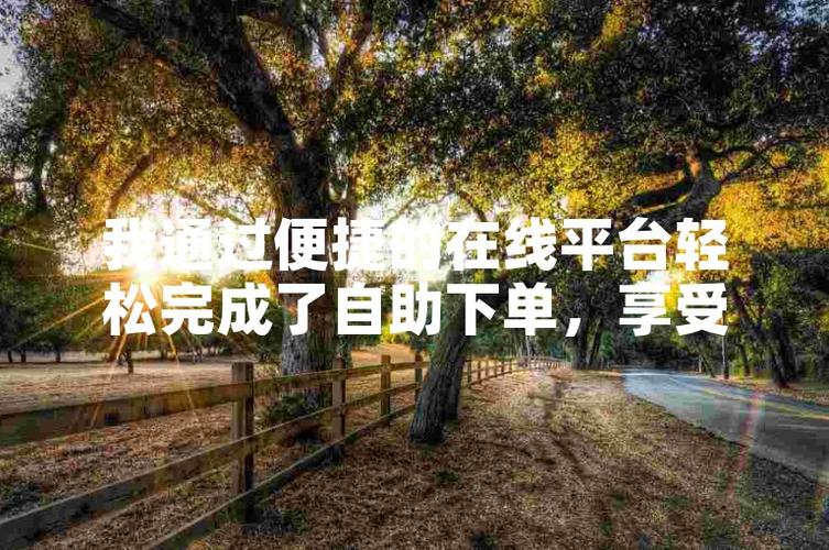 半夜刷到个神奇网站,试了下居然真能自助下单
